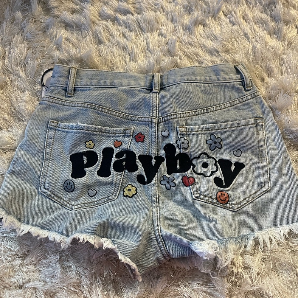 Playboy denim shorts